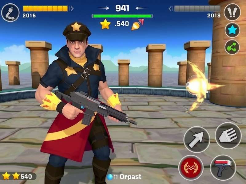 Champion S Spin Blaster combat scene